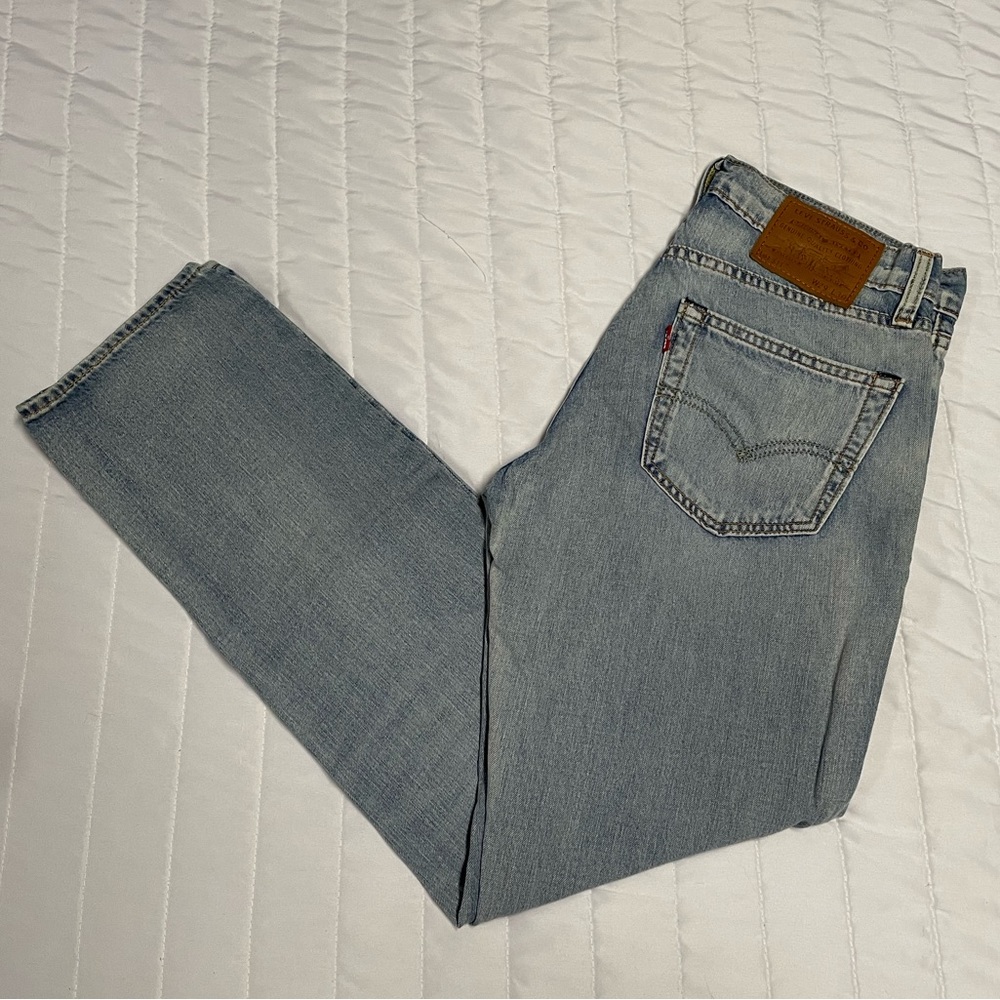 Levi’s premium denim 511 jeans men’s 29/30 light wash performance bootcut/slim
